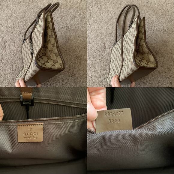 G1068 Gucci brown monogram Jackie bag - Picture 6 of 7